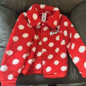 Disney world parks Minnie mouse fleece jacket Size 5/6
